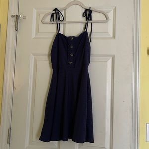 Navy blue summer dress
